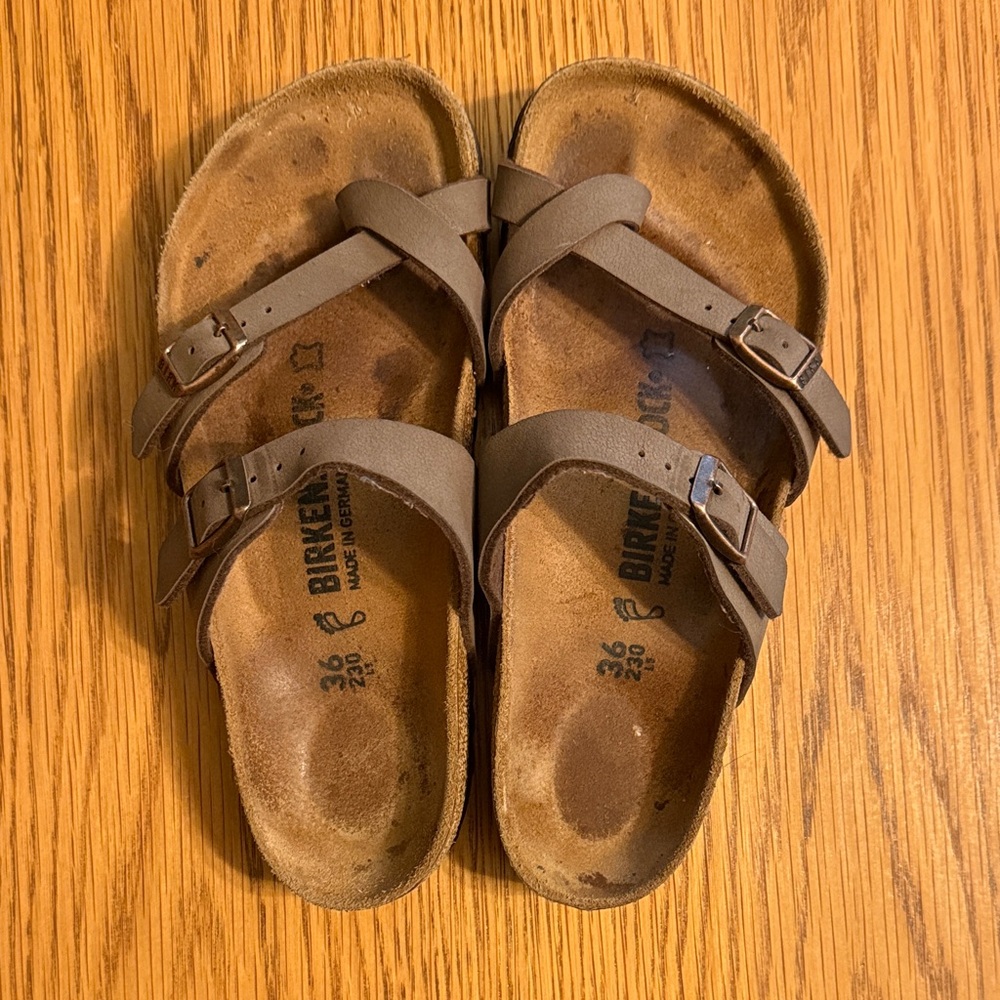 Birkenstock Tan Mayari Double-Strap Sandals